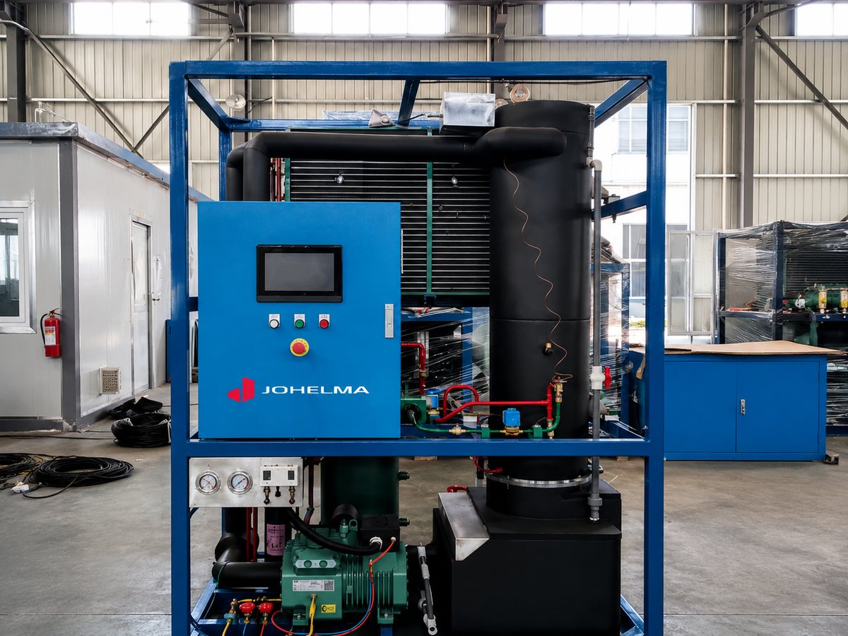 Equipamento industrial JOHELMA montado em pavilhao